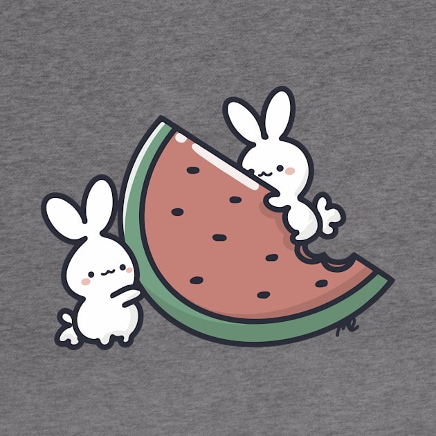 kawaii bunnies in summer mood by Sugar Bubbles 